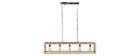 Suspension en manguier 5 ampoules L125 cm BOSCO