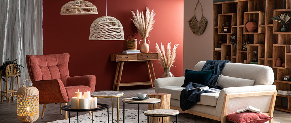 Suspension en rotin D60 cm KOTAO