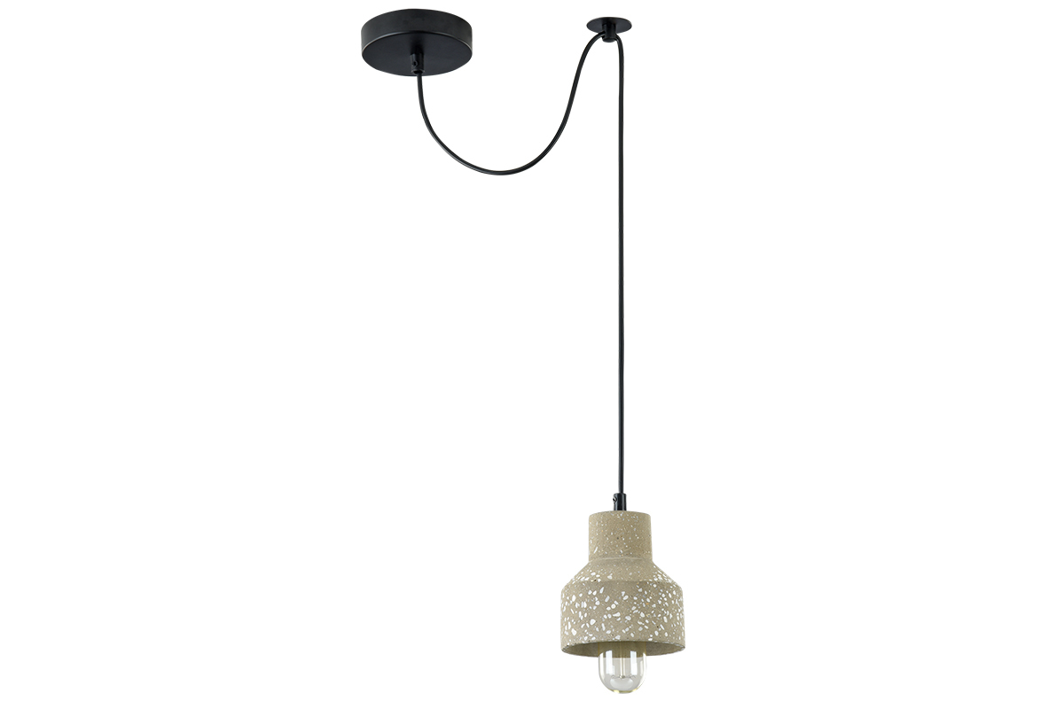 Suspension industrielle b�ton gris RAZZO