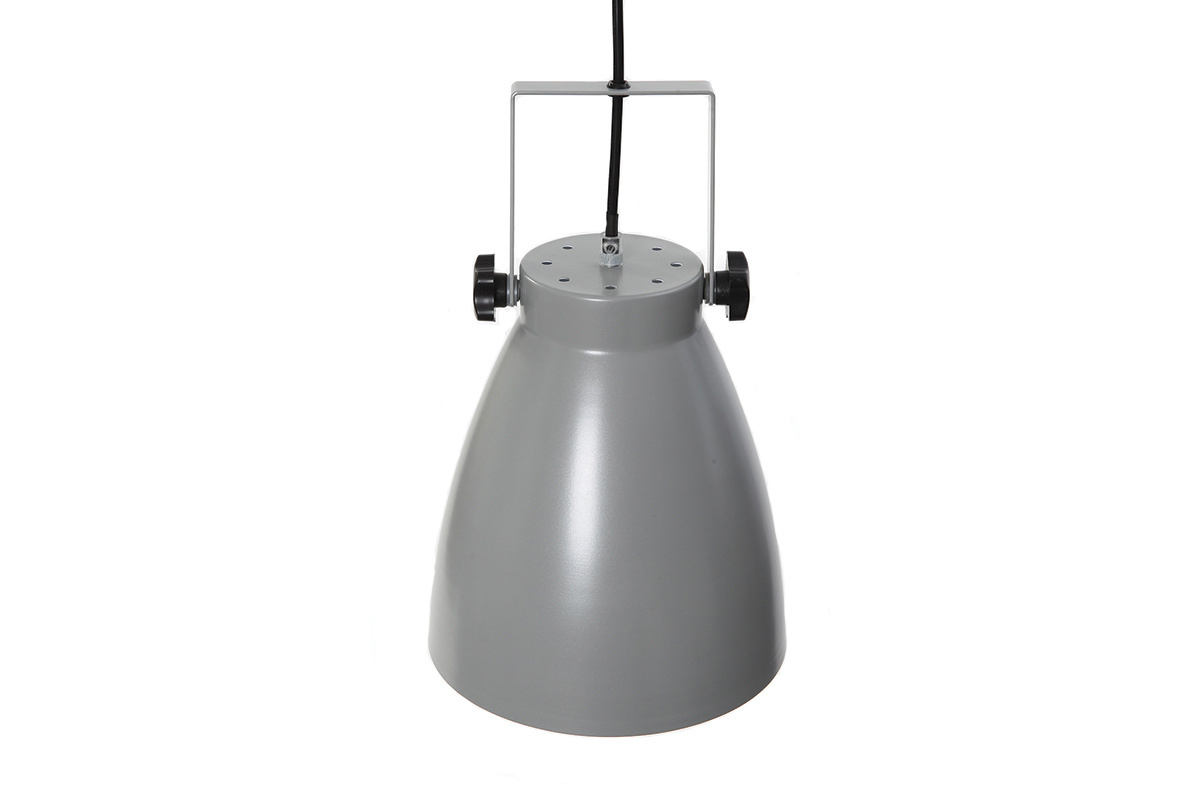 Suspension industrielle gris LOWIE