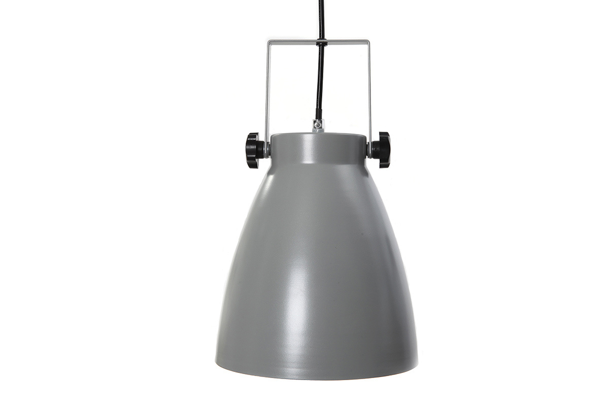 Suspension industrielle gris LOWIE