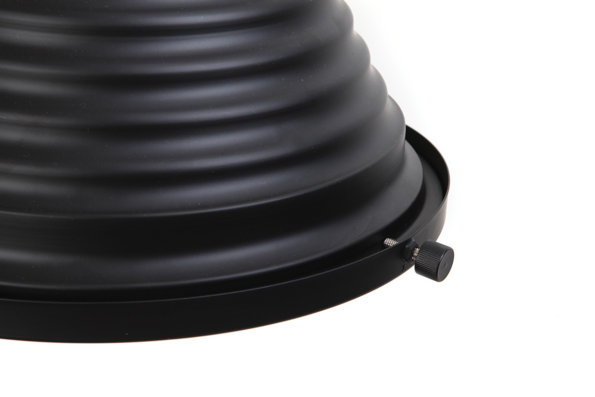 Suspension industrielle noire mat INDUSTRIA