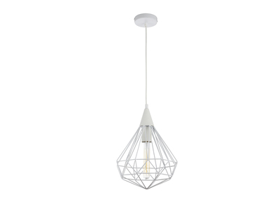 Suspension m&eacute;tal blanc DIAMANT