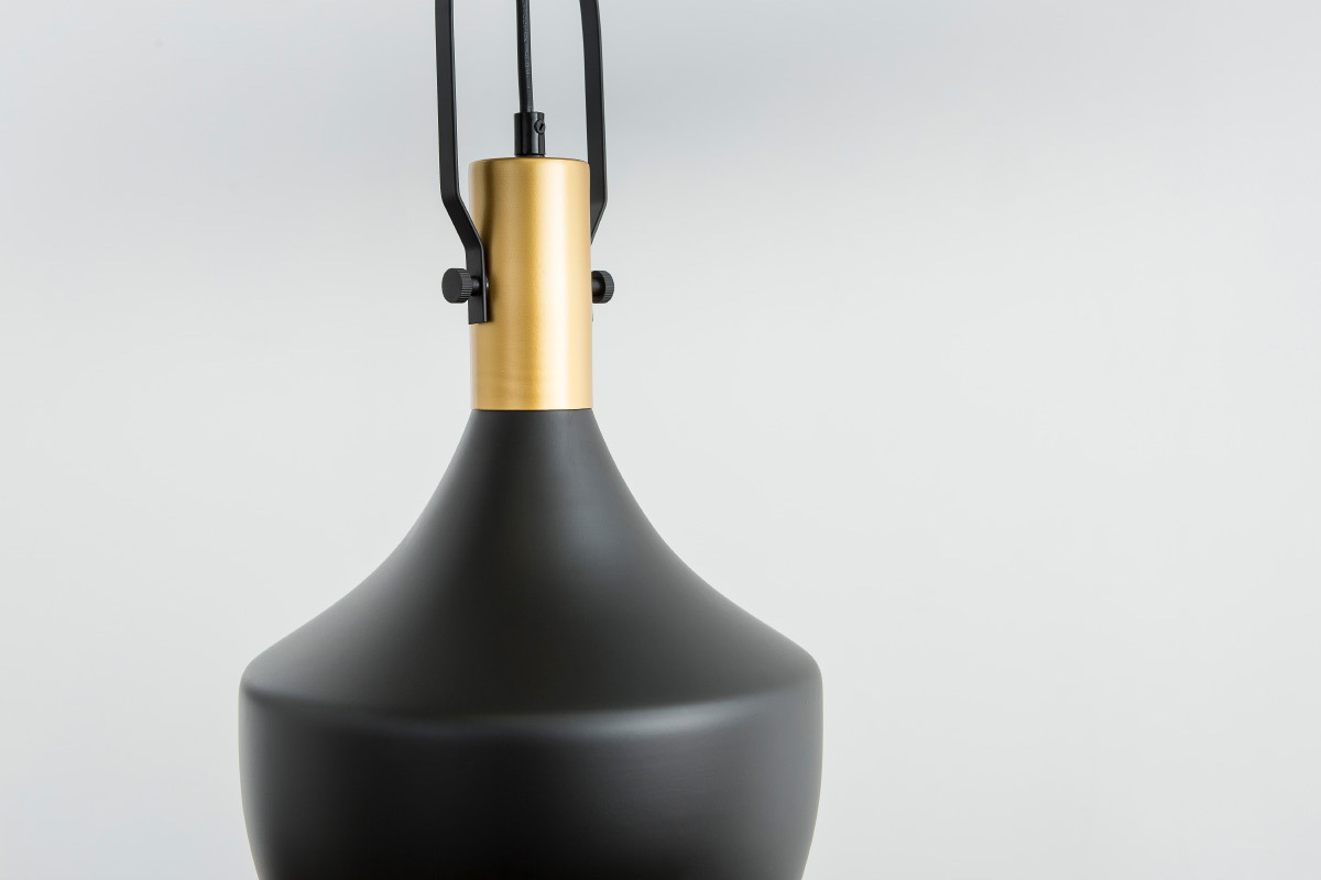 Suspension métal noir D25cm TUBAE