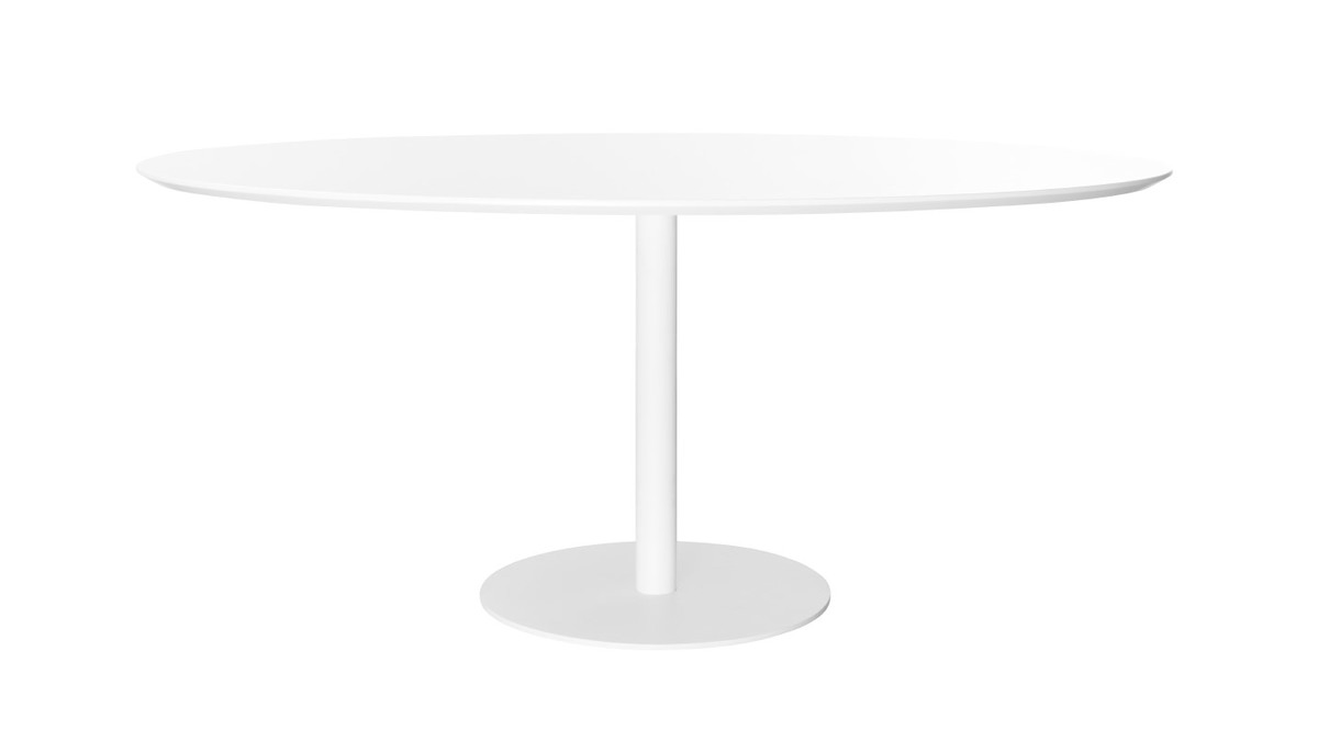 Table  manger design blanche ovale L169 cm HALIA