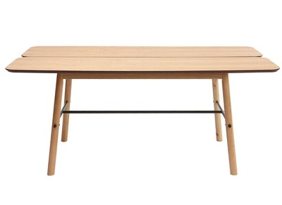 Table &agrave; manger design ch&ecirc;ne clair JAPANSK