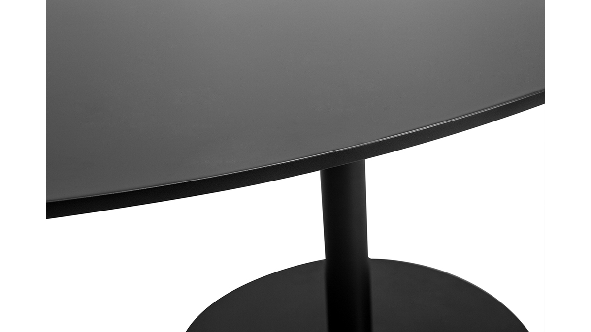 Table  manger design noire ovale L170 cm HALIA