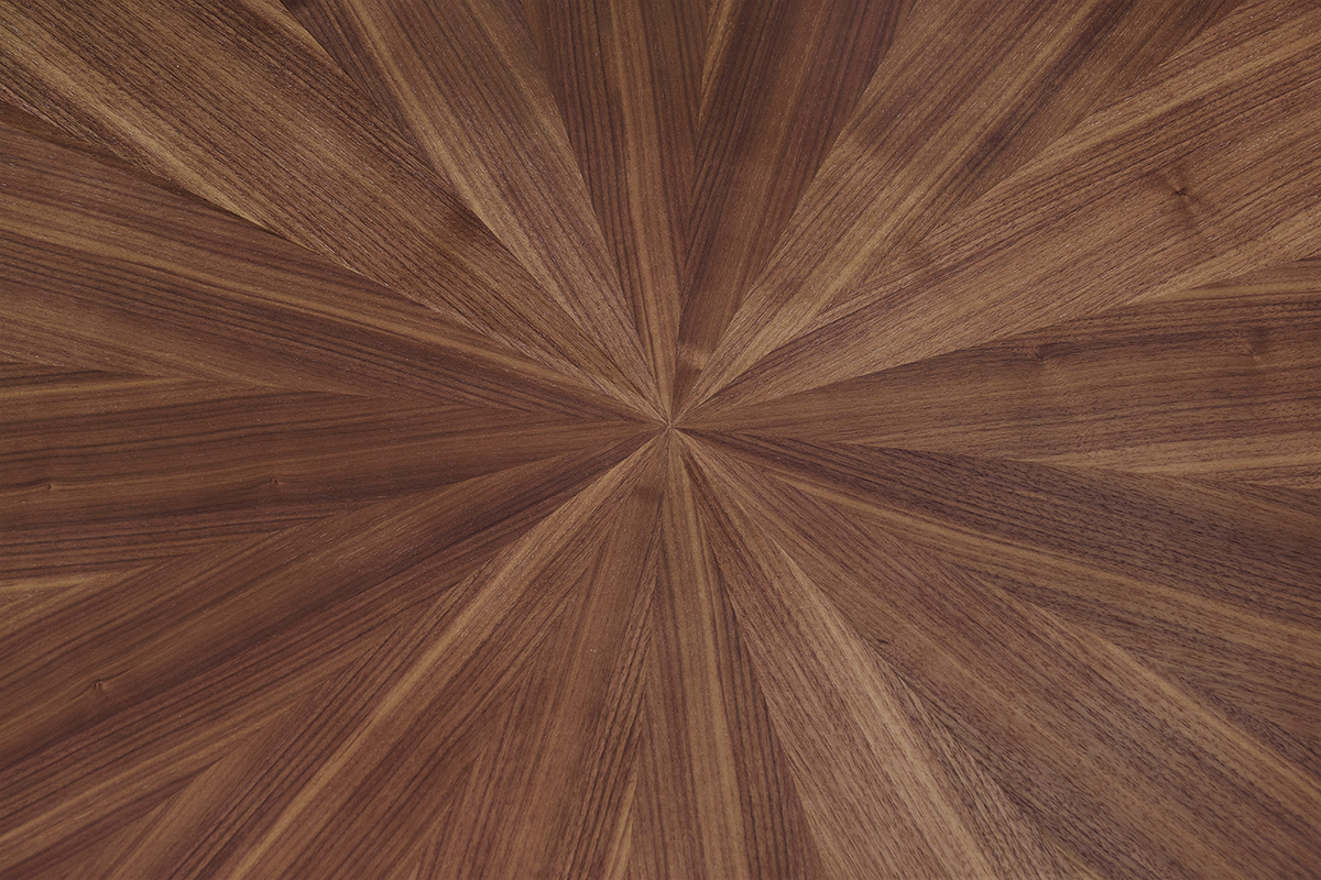 Table  manger design ovale noyer L160 cm DIELLI