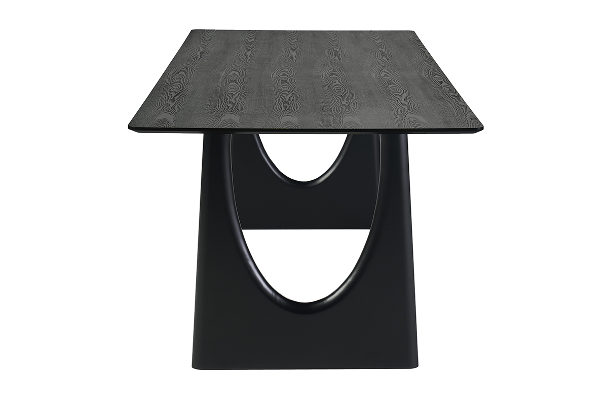Table � manger design rectangulaire noire L200 cm KUALA