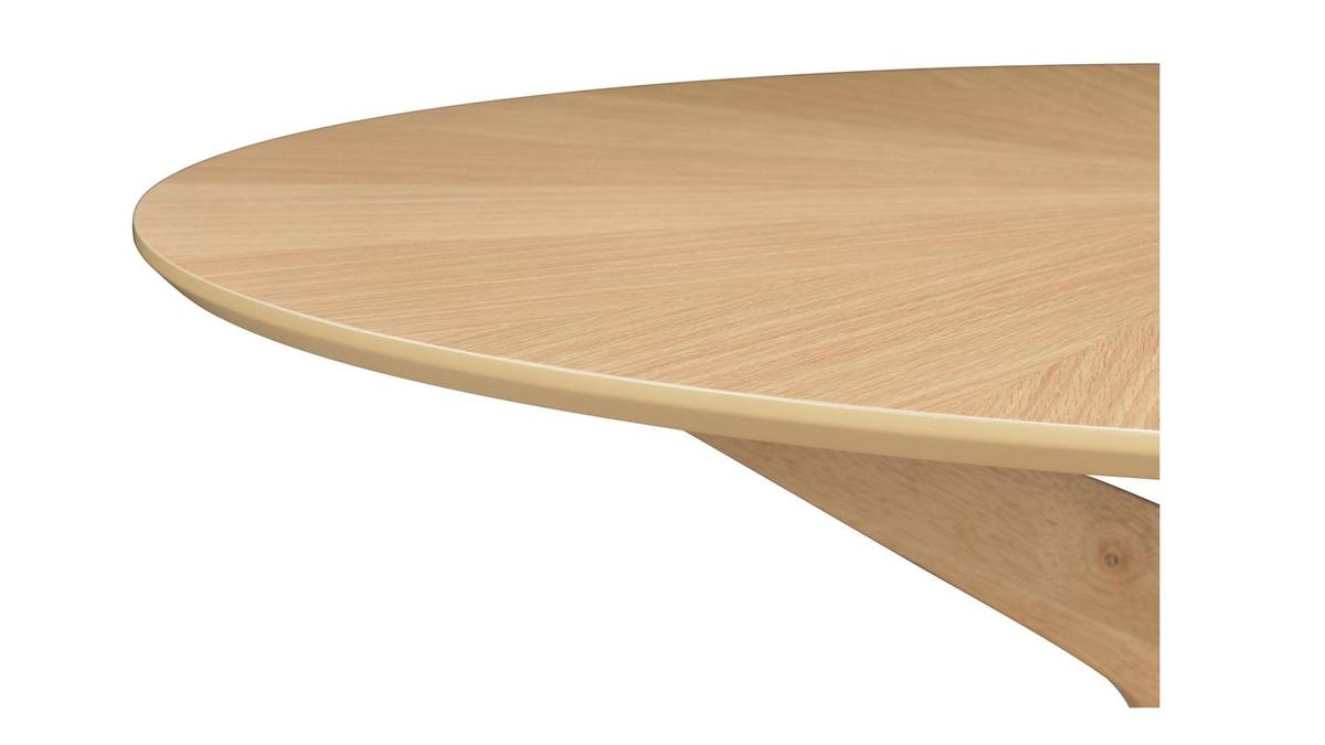 Table  manger design ronde chne D120 cm DIELLI