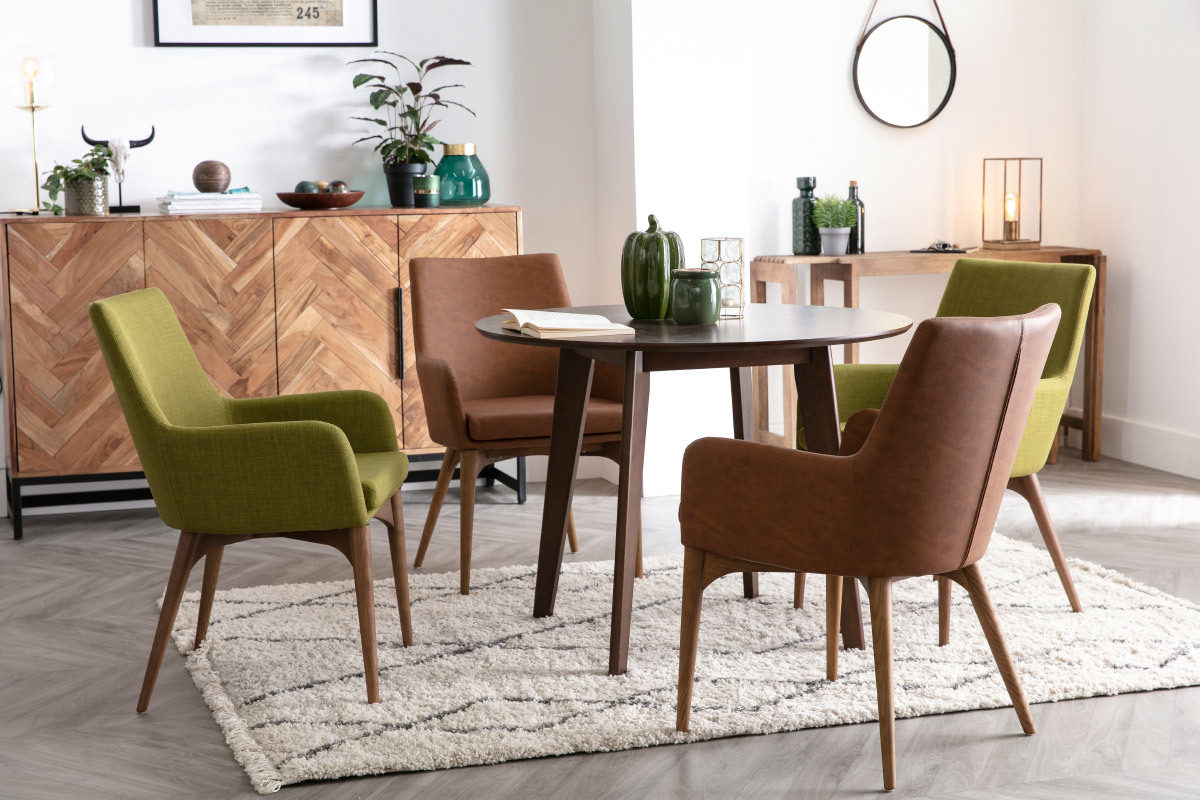 Table � manger design ronde D100 cm LEENA