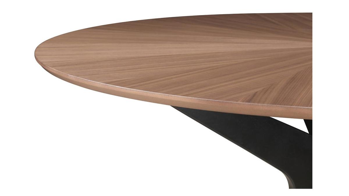 Table  manger design ronde noyer D120 cm DIELLI