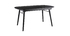 Table &agrave; manger extensible bois noir et gris L150-180 cm SHELDON