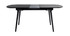 Table &agrave; manger extensible bois noir et gris L150-180 cm SHELDON