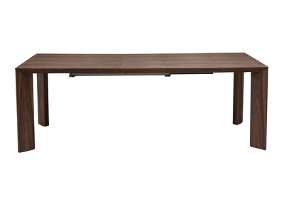 Table &agrave; manger extensible design noyer LOUNA
