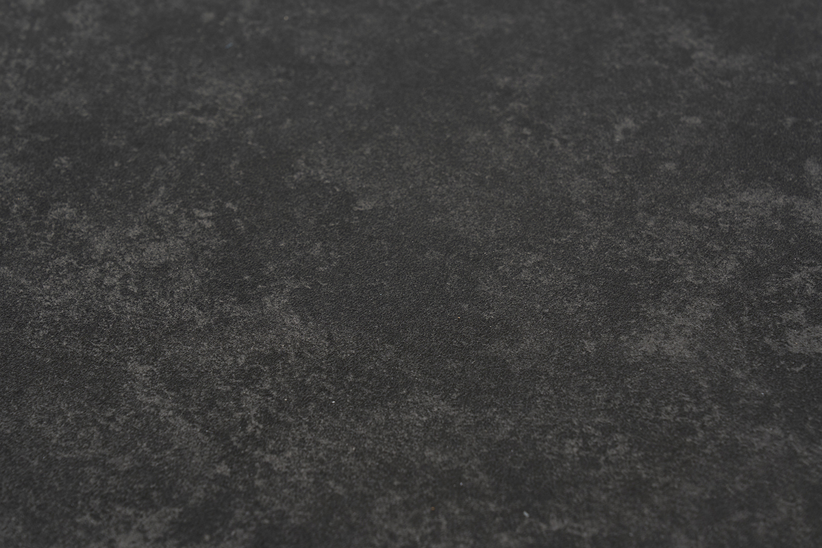 Table � manger extensible en c�ramique noire et m�tal L180-240 cm CARA