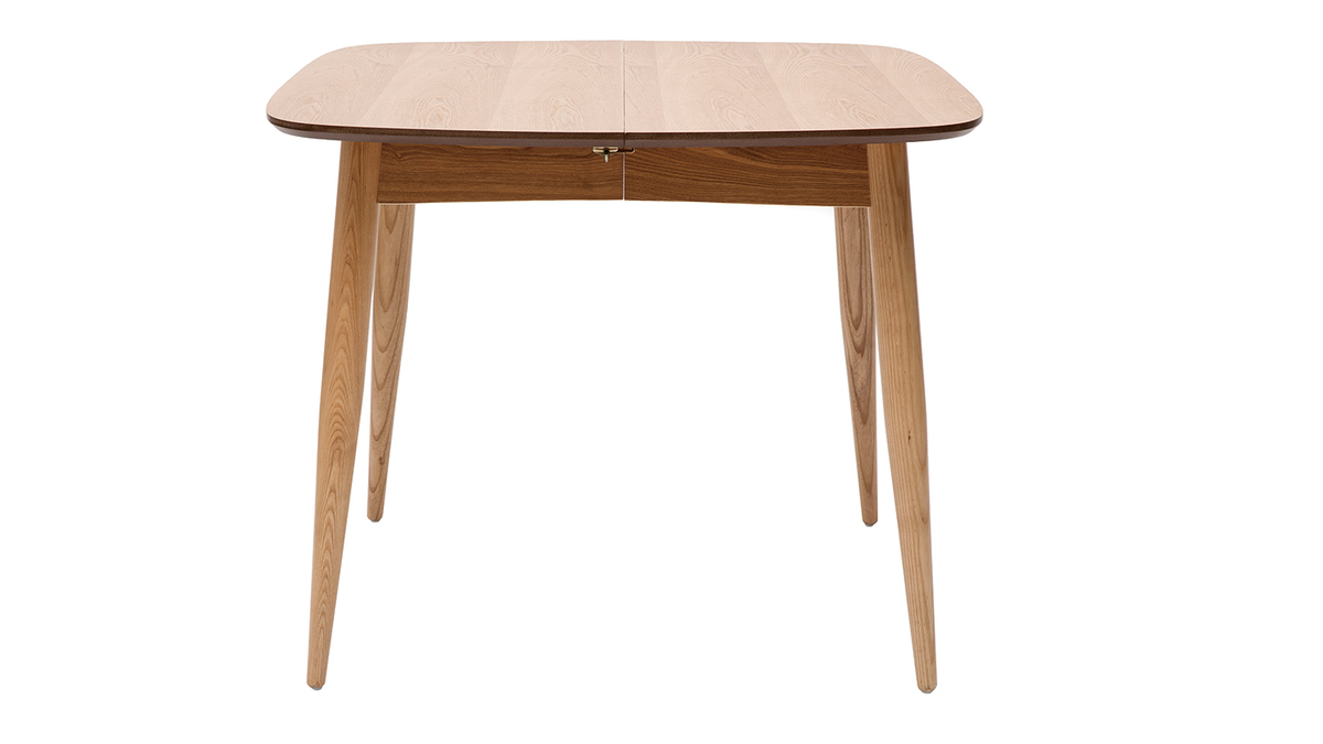 Table  manger extensible frne naturel L90-130 cm NORDECO