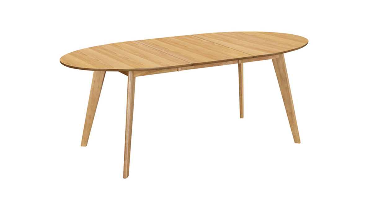 Table  manger extensible ovale en bois clair L150-200 cm MARIK