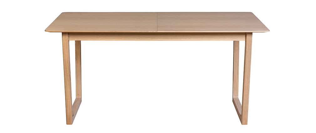 Table � manger extensible placage ch�ne L160-240 cm LAHO