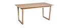 Table &agrave; manger extensible placage ch&ecirc;ne L160-240 cm LAHO
