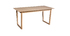 Table &agrave; manger extensible placage ch&ecirc;ne L160-240 cm LAHO