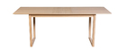 Table &agrave; manger extensible placage ch&ecirc;ne L160-240 cm LAHO
