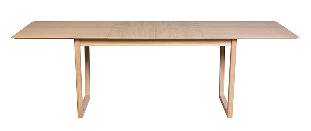 Table � manger extensible placage ch�ne L160-240 cm LAHO