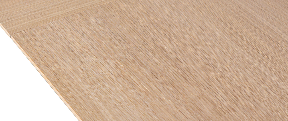 Table � manger extensible placage ch�ne L160-240 cm LAHO