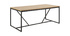 Table à manger industrielle métal et bois L180 cm TRESCA