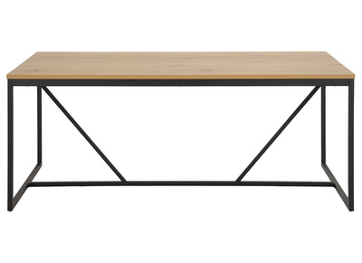 Table &agrave; manger industrielle m&eacute;tal et bois L180 cm TRESCA