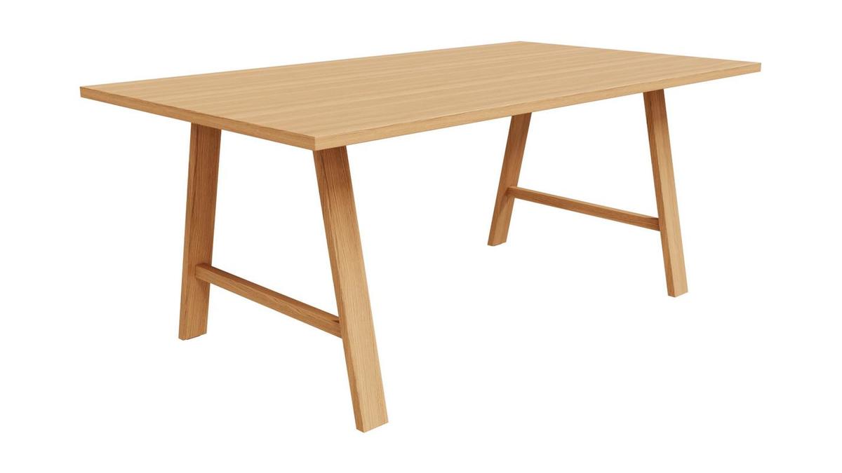 Table  manger rectangulaire bois chne L180 cm SAULE