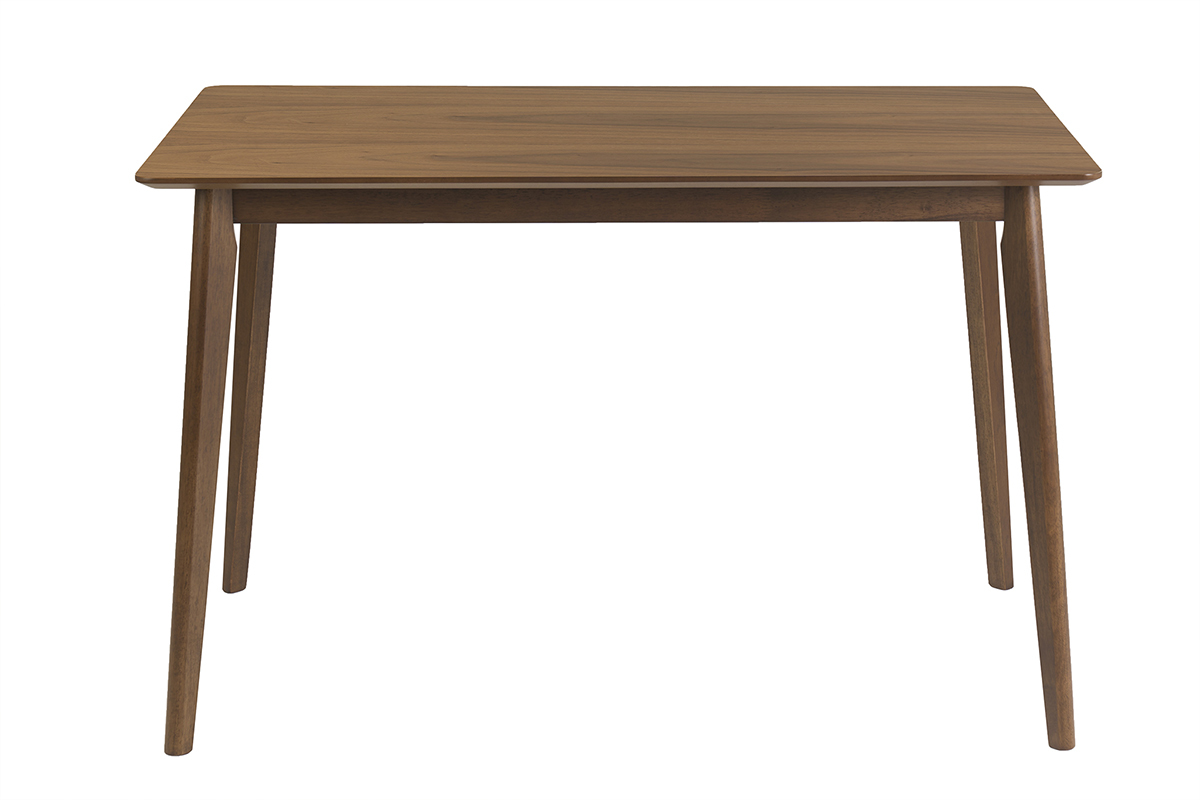 Table � manger rectangulaire bois fonc� noyer L120 cm ELION