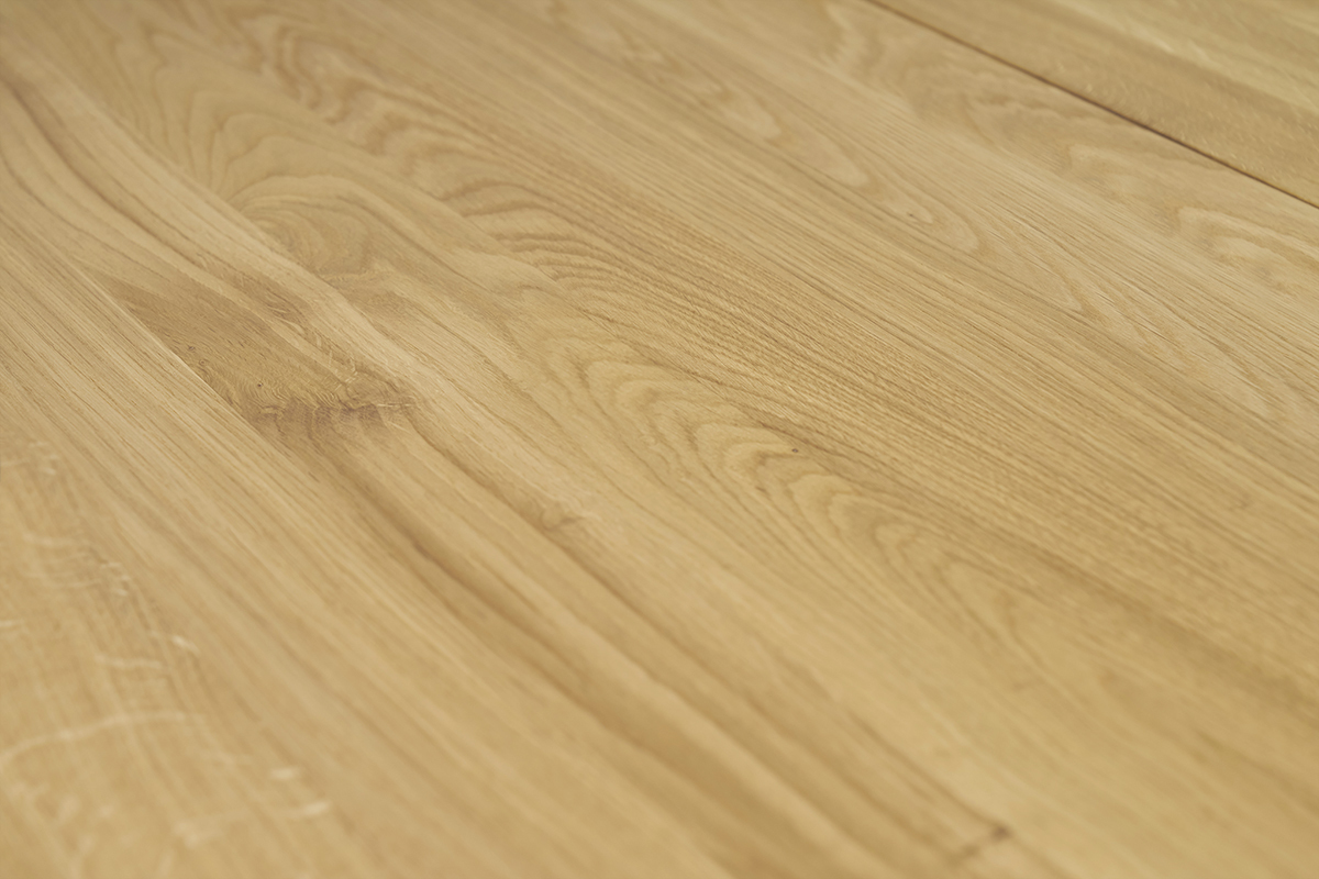 Table  manger rectangulaire extensible rallonge intgre en bois clair chne massif L160-245 cm NELYA