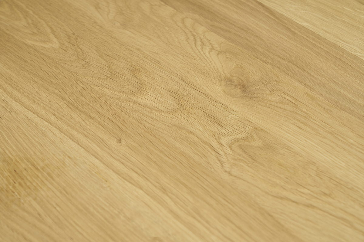 Table  manger ronde en bois clair chne massif D75 cm OKSANA