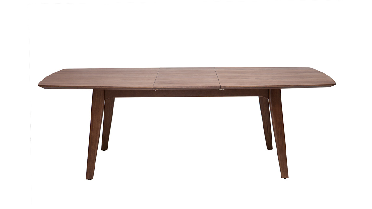 Table  manger scandinave extensible noyer L180-230 cm FIFTIES