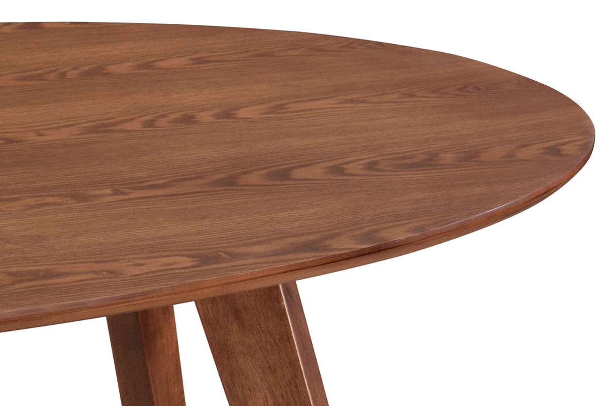 Table  manger vintage ovale en bois fonc L160 cm MARIK