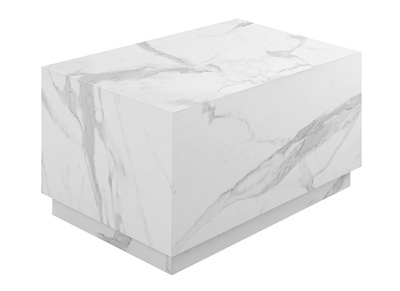 Table basse bloc design effet marbre L79 cm SCENA
