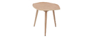 Table basse bois en forme de feuille L60 cm PHYLL