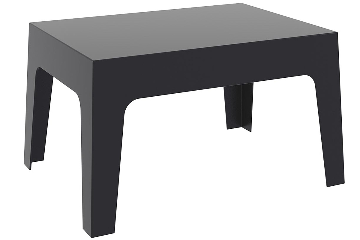 Table basse de jardin design noire LALI