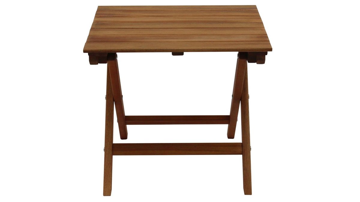 Table basse de jardin pliante en bois massif L40 cm ITZA