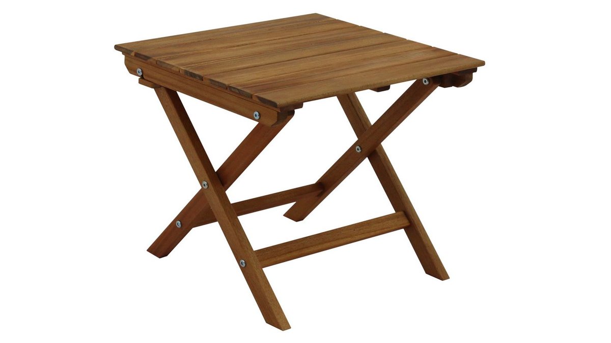 Table basse de jardin pliante en bois massif L40 cm ITZA