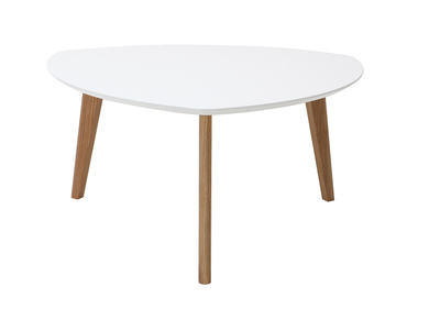 Table basse design blanc 80cm EKKA