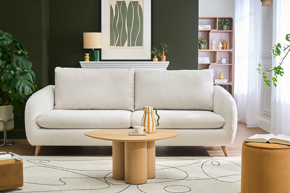 Table basse design bois clair L78 cm HOLLEN