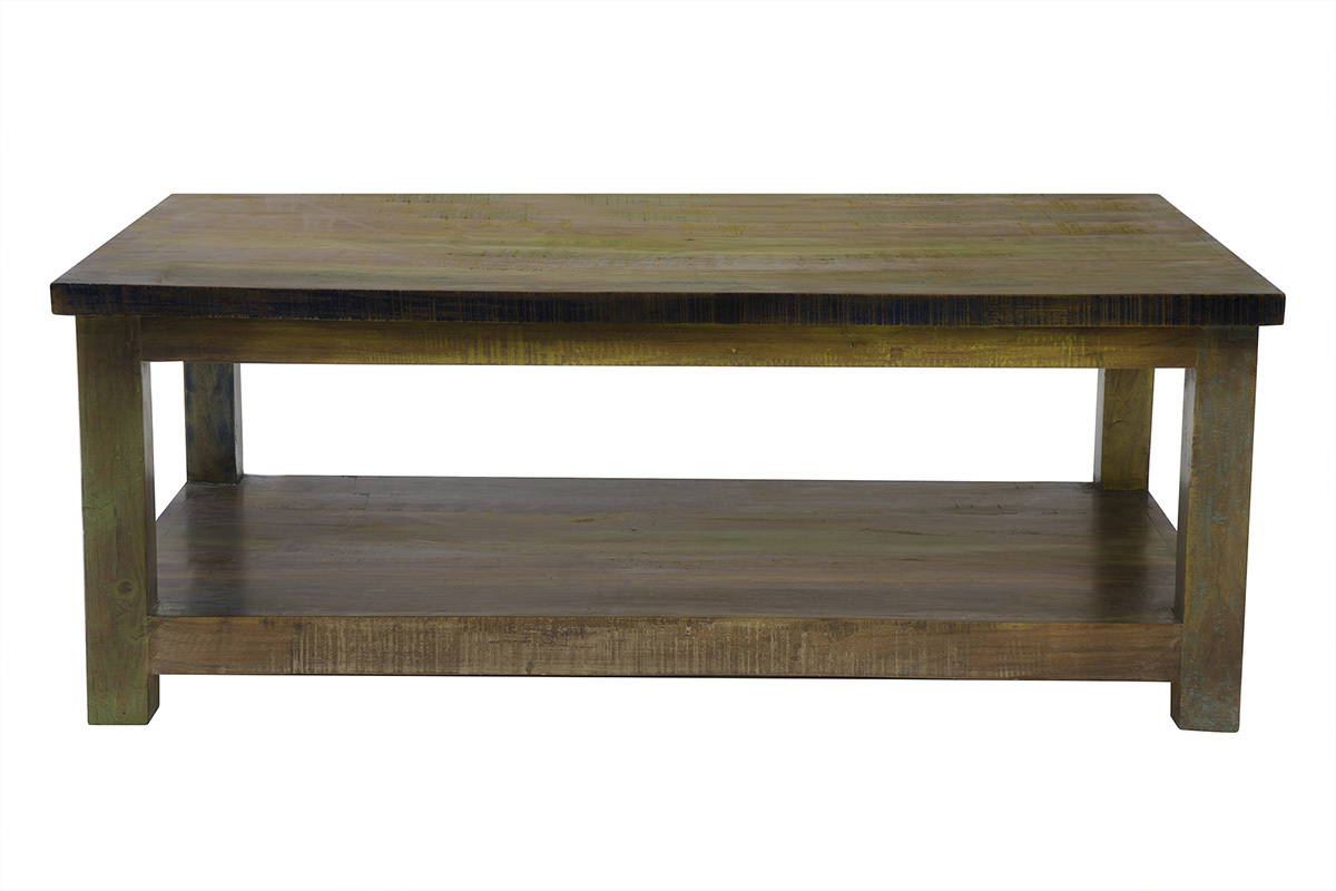 Table basse design bois recycl� MAYOTTE