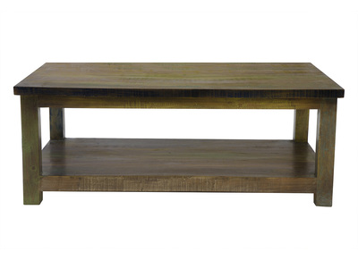 Table basse design bois recycl&eacute; MAYOTTE