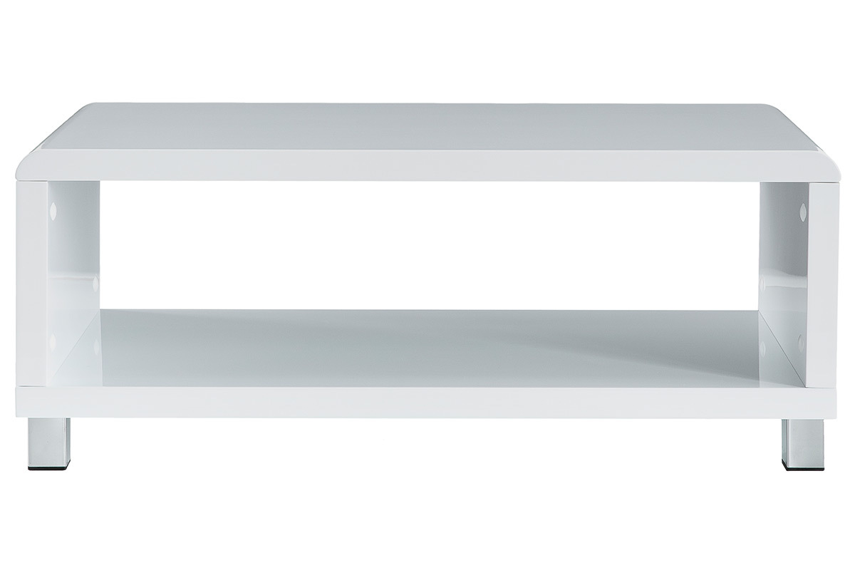 Table basse design laque blanche ROXY