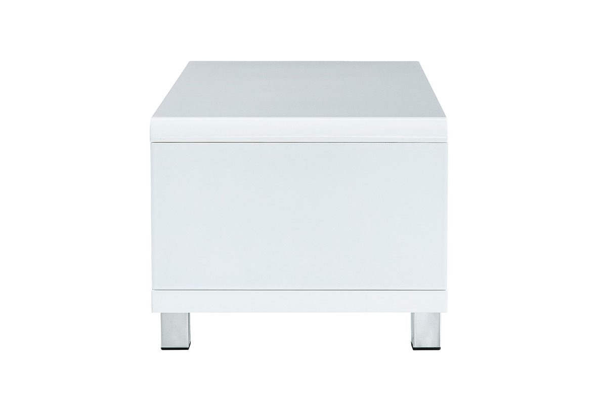 Table basse design laque blanche ROXY