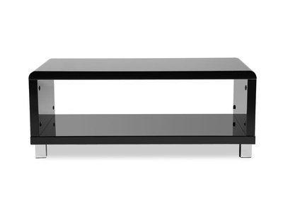 Table basse design laqu&eacute;e noire ROXY