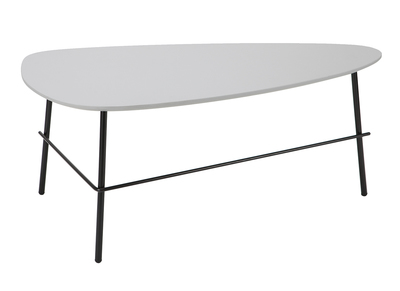 Table basse design m&eacute;tal gris 93 cm BLOOM
