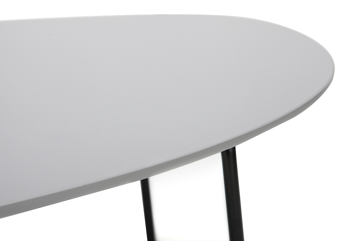 Table basse design m�tal gris L131 BLOOM